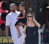 Khloe Kardashian, son ex Tristan Thompson, leur fille True et Kris Jenner à la sortie du déjeuner familial de pré-fête des pères au Sagebrush Cantina à Calabasas, Los Angeles, Californie, Etats-Unis.