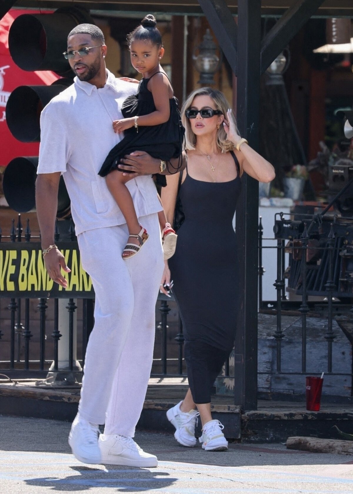 Photo : Khloe Kardashian, son ex Tristan Thompson, leur fille True et