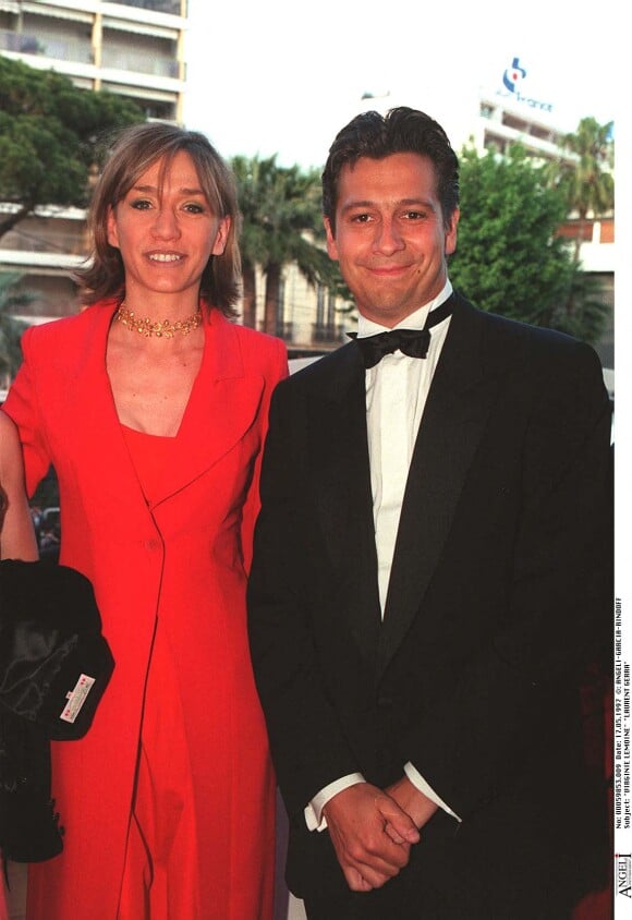Laurent Gerra et Virginie Lemoine au Festival de Cannes en 1997.