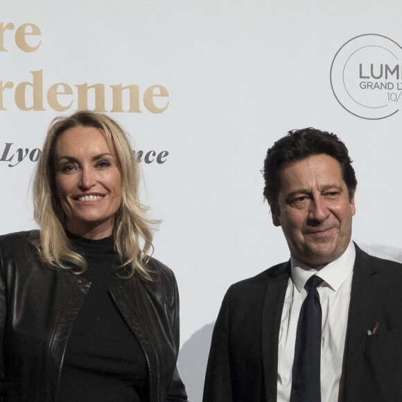 Christelle Bardet et laurent gerra, lors de la cérémonie de clôture de la 12e édition du Festival du film Lumière à Lyon, du 10 au 18 octobre 2020. Le festival rend, cette année, hommage aux cinéastes belges Jean-Pierre et Luc Dardenne, doubles lauréats de la Palme d'Or. Lyon, le 16 octobre 2020. © Sandrine Thesillat / Panoramic / Bestimage
