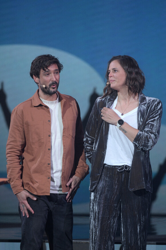 Jérémy Frérot, Laure Manaudou - Surprises - Enregistrement de l'émission "La Chanson secrète 11" à Paris, diffusée le 24 juin sur TF1. © Cyril Moreau / Bestimage 