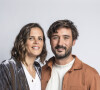 Jeremy Frerot et sa femme Laure Manaudou - Backstage - Enregistrement de l'émission "La Chanson secrète 11" à Paris, diffusée le 24 juin sur TF1. Le 15 janvier 2022  © Cyril Moreau / Bestimage 