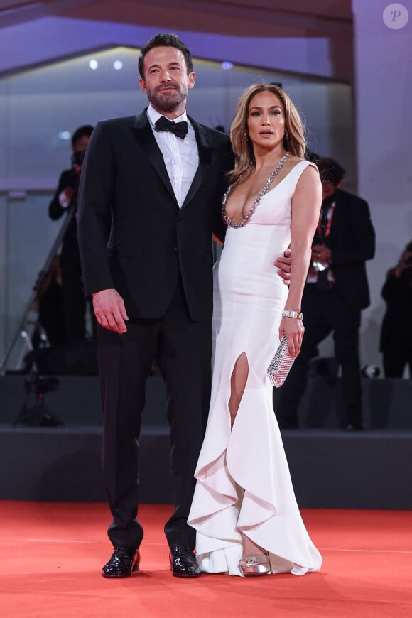 Ben Affleck et Jennifer Lopez - Première de "The Last Duel" lors du festival international du film de Venise (La Mostra), le 10 septembre 2021.