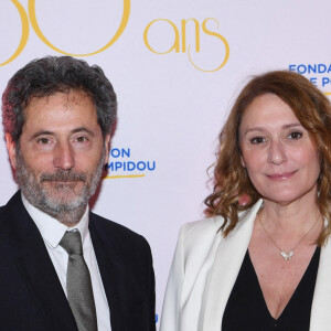 Exclusif - Daniela Lumbroso et son mari Eric Ghebali - Soirée de gala des 50 ans de la Fondation Claude Pompidou à l'Hôtel Marcel Dassault à Paris le 12 avril 2022.