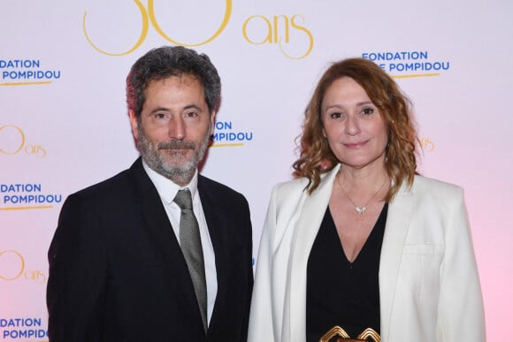Exclusif - Daniela Lumbroso et son mari Eric Ghebali - Soirée de gala des 50 ans de la Fondation Claude Pompidou à l'Hôtel Marcel Dassault à Paris le 12 avril 2022.