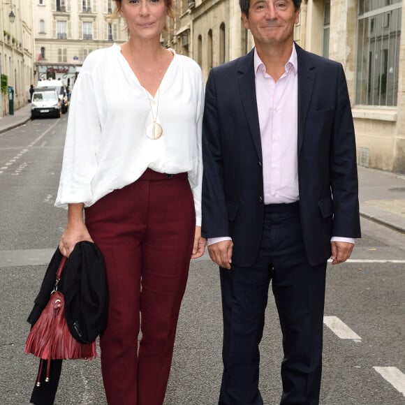 Daniela Lumbroso et son mari Eric Ghebali - Fête de la nouvelle année juive 5779 ( le roch hachana ) donnée par Marek Halter chez lui à Paris le 16 septembre 2018. © Erez Lichtfeld/Bestimage