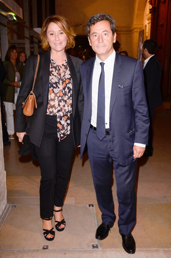 Daniela Lumbroso et son mari Eric Ghebali - Générale de l'opéra en plein air "La Bohéme" à l'Hôtel des Invalides à Paris le 6 septembre 2016. © Coadic Guirec/bestimage