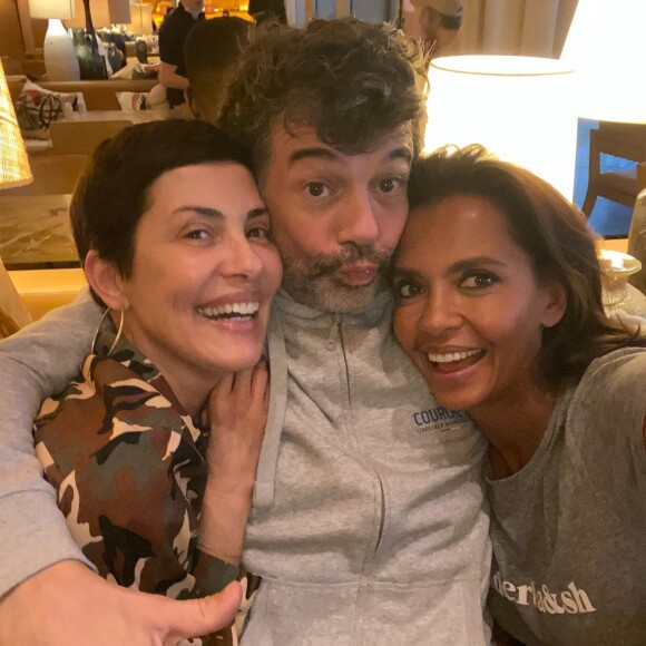 Karine Le Marchand, Stéphane Plaza et Cristina Cordula sur Instagram. Le 6 février 2022.