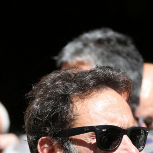Anthony Delon - Obsèques de Dani en la cathédrale Saint Jean-Baptiste de Perpignan, le 26 juillet 2022. Les proches et les personnalités sont venus rendre un dernier hommage à la chanteuse disparue le 18 juillet 2022 à l'âge de 77 ans. 