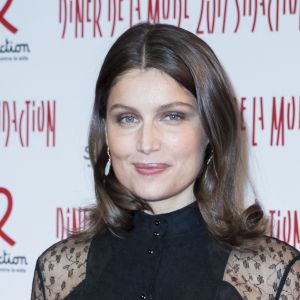Laetitia Casta - Photocall de la 15ème édition du "Dîner de la mode du Sidaction" au Grand Palais à Paris, le 26 janvier 2017. © Olivier Borde/Bestimage 