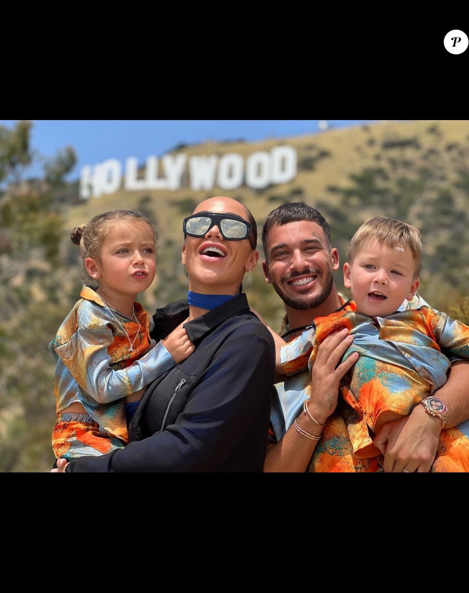 Jazz et Laurent Correia avec leurs enfants Chelsea et Cayden