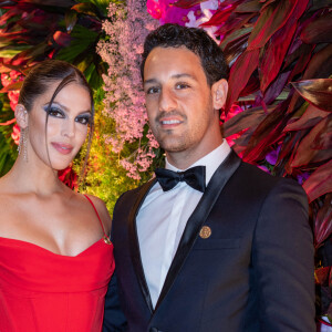Exclusif - Iris Mittenaere et son compagnon Diego El Glaoui - L'association "Children of Africa" dont Madame Dominique Ouattara (Première dame de Côte d'Ivoire) est présidente organise le dîner de gala sur le thème Africa is the Future à Abidjan donné au profit de la création d'un foyer d'accueil pour ls femmes victimes de violences et la reconstruction de la Case des Enfants. Diner de gala spécialement conçu par le Chef Trois Étoiles Y.Alleno et la Cheffe Ivoirienne P.Gilbert, spectacle présenté par K.Touré et Y.Zogbo, voyage dans le futur avec les ballets de Georges Momboye et nles grandes stars africaines du 21 ème Siècle. Vente aux enchères animée par Maître Julien-Vincent Brunie de chez Christie's et Maître Jean-Noël Sampah. Hotel Sofitel Ivoire à Abidjan le 11 mars 2022 © Olivier Borde / Bestimage 