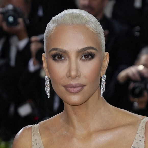 Kim Kardashian (qui porte la célèbre robe de Marilyn Monroe) - Les célébrités arrivent à la soirée du "MET Gala 2022" à New York, le 2 mai 2022. © Future-Image via Zuma Press/Bestimage 