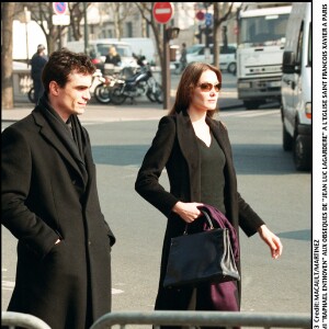 Carla Bruni et Raphaël Enthoven à Paris.