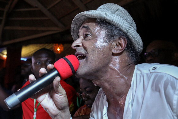 Yannick Noah au village Noah pour un débat avec la société civile et un concert, Yaoundé, Cameroun, le 26 juillet 2022.© Stéphane Lemouton/Bestimage 