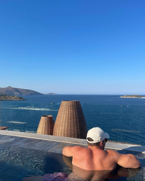 Antoine Dupont en vacances en Grèce