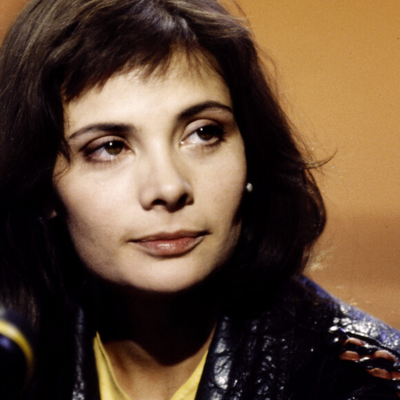 Marie Trintignant sur le plateau de l'émission TV "Ciel mon mardi!". Le 18 juin 1991