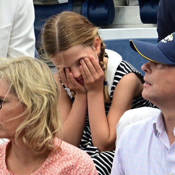 Le prince William, Kate Middleton et la princesse Charlotte de Cambridge assistent au Jeux du Commonwealth au centre sportif de l'Université de Birmingham. Le 2 août 2022.