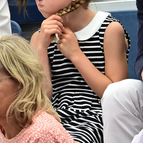 Le prince William, Kate Middleton et la princesse Charlotte de Cambridge assistent au Jeux du Commonwealth au centre sportif de l'Université de Birmingham. Le 2 août 2022.