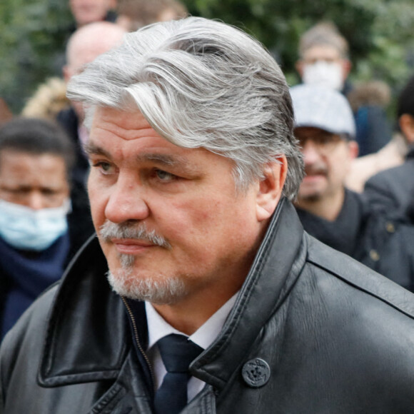 David Douillet - Obsèques de Jean-Pierre Pernaut en la Basilique Sainte-Clotilde à Paris le 9 mars 2022. © Christophe Clovis / Bestimage