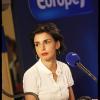 Rachida Dati à l'émission Studio Europe 1, à Strasbourg. 5/02/2010