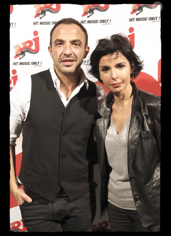 Rachida Dati et Nikos Aliagas au 6/9 d'NRJ. 08/02/2010