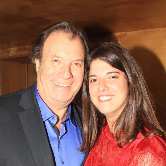 Daniel Russo et sa fille Charlotte - Soirée de lancement du parfum "L'Ogre" et des vins de J.M Bigard au Manko à Paris, le 28 octobre 2019. © Philippe Baldini/Bestimage