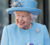 La reine Elisabeth II d'Angleterre visite les bureaux de British Airways à l'occasion du 100ème anniversaire de la compagnie aérienne à Londres, le 23 mai 2019. 