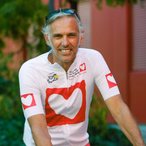 Paul Belmondo - Portraits des personnalités participant à l'étape du coeur de l'association "Mécénat Chirurgie Cardiaque" (MCC) à l'Hôtel Ibis Centre lors du tour de France, St Etienne. © Christophe Clovis / Bestimage 