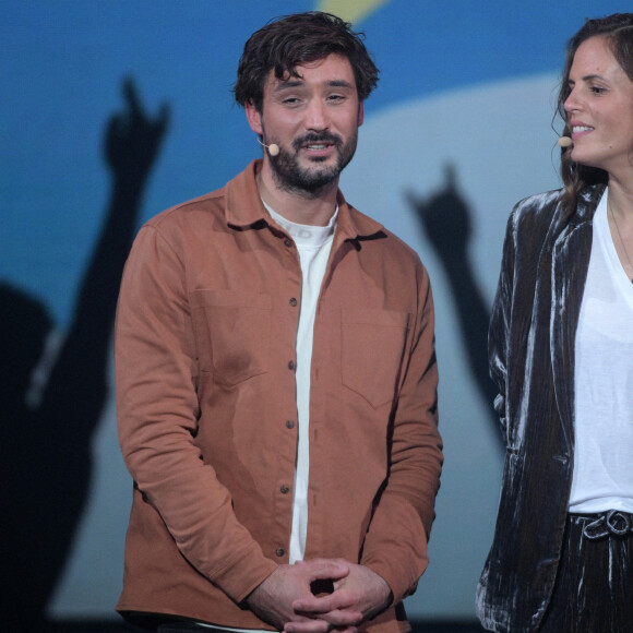 Jérémy Frérot, Laure Manaudou - Surprises - Enregistrement de l'émission "La Chanson secrète 11" à Paris, diffusée le 24 juin sur TF1. © Cyril Moreau / Bestimage 