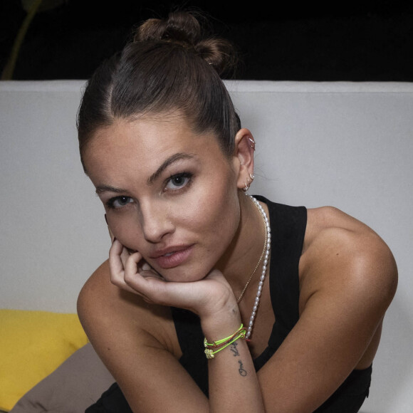 Exclusif - Thylane Blondeau lors de la soirée des 40 ans du bijoutier "APM Monaco" à la plage La Môme lors du 75ème Festival International du Film de Cannes. © Jack Tribeca / Bestimage 