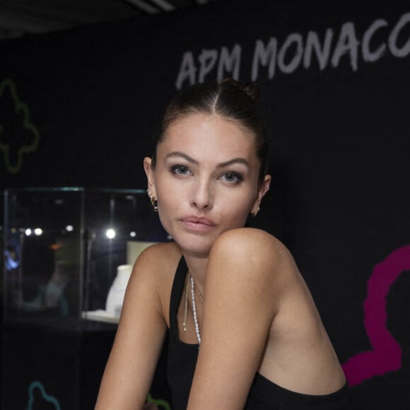 Exclusif - Thylane Blondeau lors de la soirée des 40 ans du bijoutier "APM Monaco" à la plage La Môme lors du 75ème Festival International du Film de Cannes le 21 mai 2022. © Jack Tribeca / Bestimage 