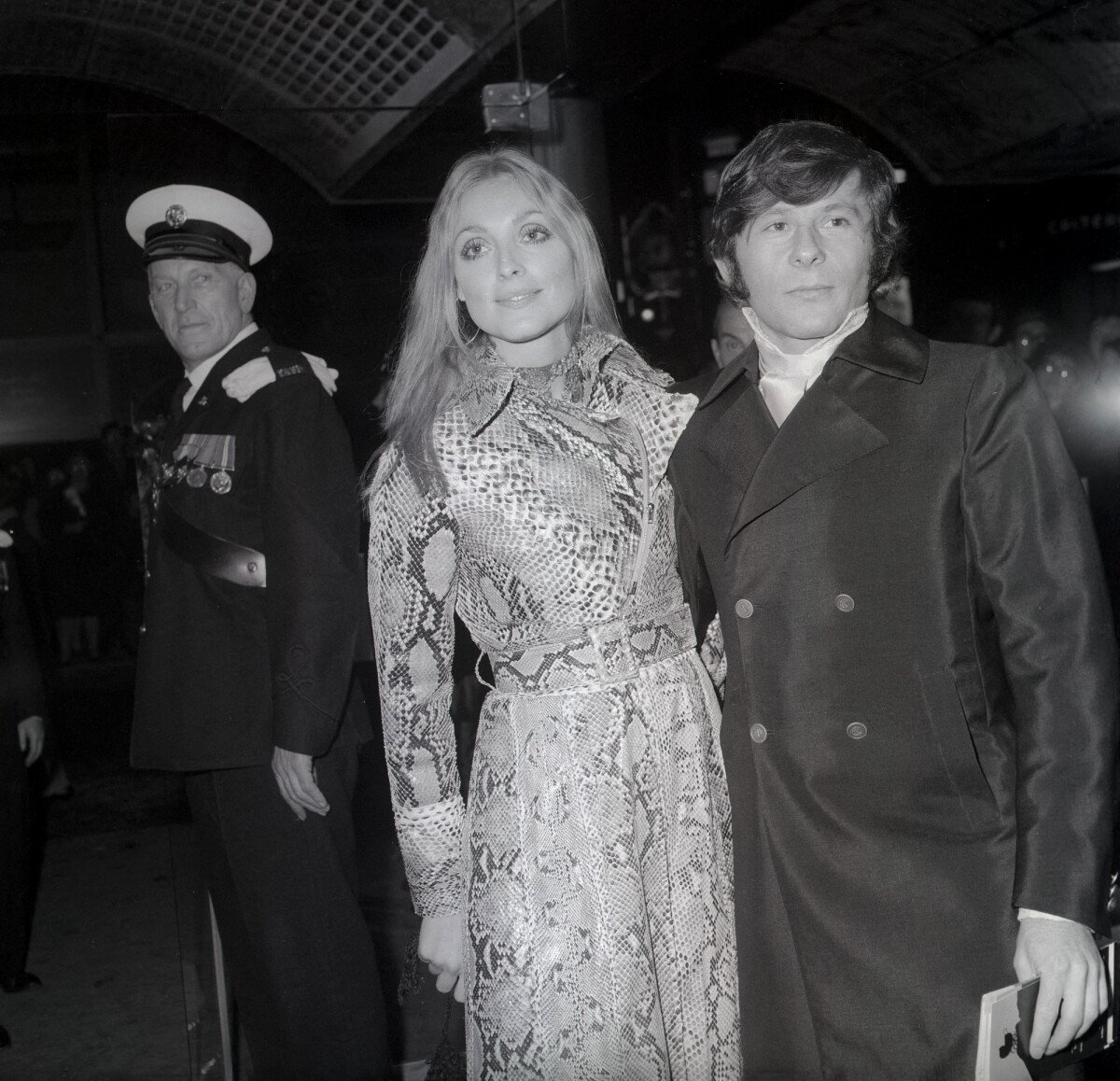 Photo : Roman Polanski et Sharon Tate lors de l'avant-première du film