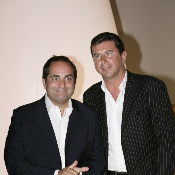 Archives - Laurent Fontaine et Pascal Bataille lors de la conférence de presse de rentrée de TF1 à Paris, le 29 août 2005. © Frédéric Piau/Bestimage