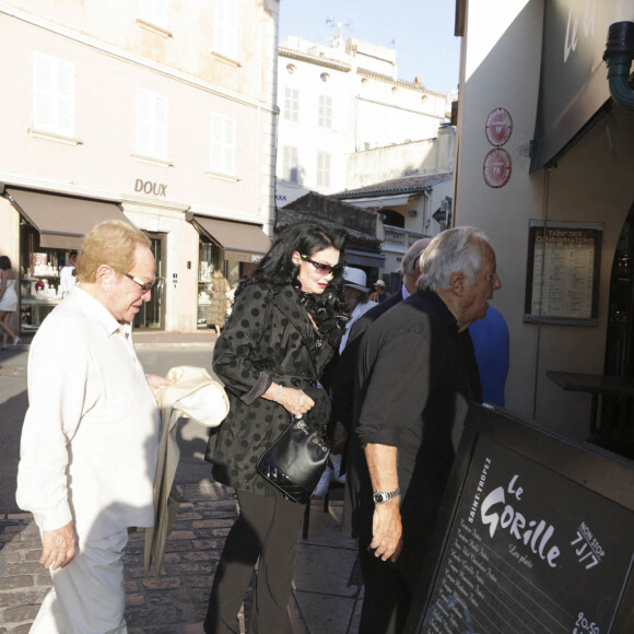 Orlando, Lamia Kashoggi, Massimo Gargia - Messe hommage en mémoire de Ivana Trump, morte le 14 juillet 2022, en l'église de Saint-Tropez le 9 août 2022. © Jack Tribeca / Bestimage 