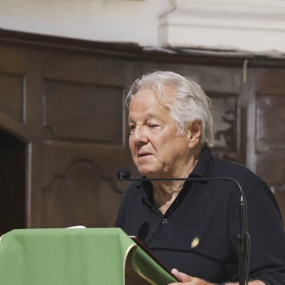 Massimo Gargia - Messe hommage en mémoire de Ivana Trump, morte le 14 juillet 2022, en l'église de Saint-Tropez le 9 août 2022. © Jack Tribeca / Bestimage 