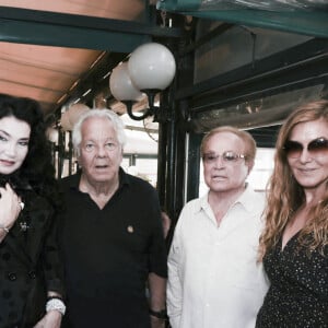 Lamia Kashoggi, Massimo Gargia, Orlando, Guest - Messe hommage en mémoire de Ivana Trump, morte le 14 juillet 2022, en l'église de Saint-Tropez le 9 août 2022. © Jack Tribeca / Bestimage 