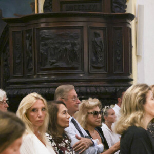 Massimo Gargia - Messe hommage en mémoire de Ivana Trump, morte le 14 juillet 2022, en l'église de Saint-Tropez le 9 août 2022. © Jack Tribeca / Bestimage 