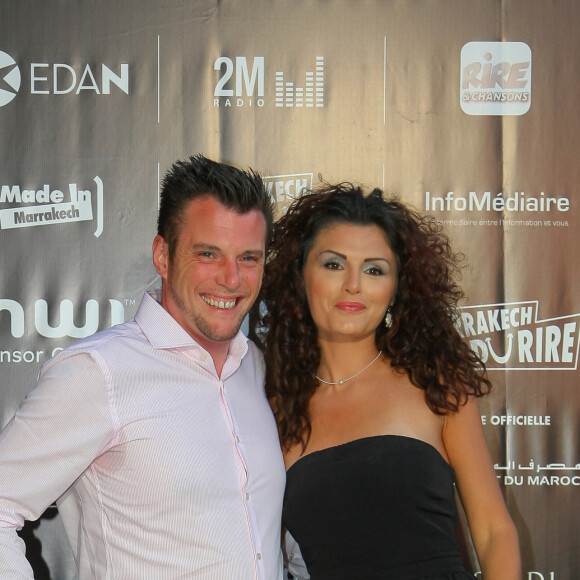 Norbert Tarayre et son ex-femme Amandine - Ouverture du Festival Marrakech du Rire 2015. Le 13 juin 2015 à Marrakech