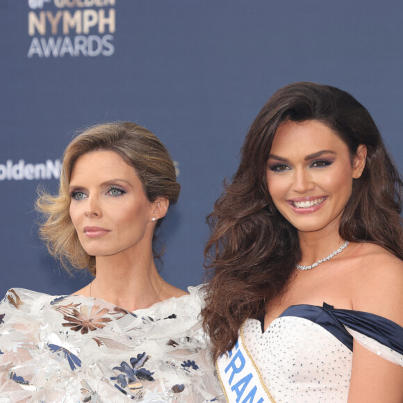 Sylvie tellier et Diane Leyre, miss France 2022 - Cérémonie de clôture du 61ème Festival de Télévision de Monte Carlo le 21 juin 2022. © Claudia Albuquerque /Bestimage 