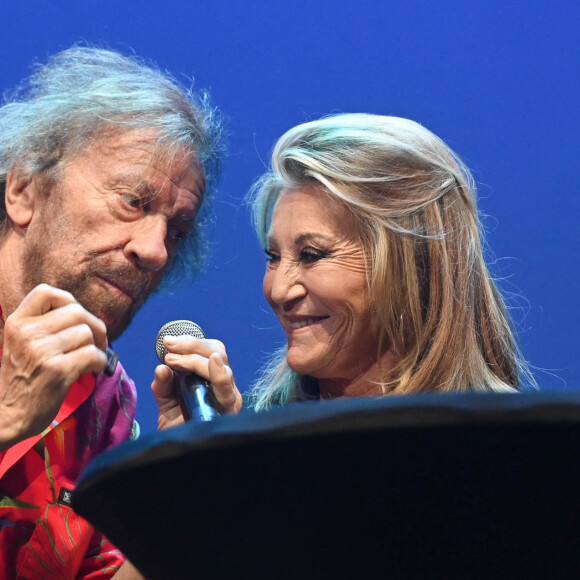Exclusif - Antoine et Sheila - Soirée du 20e anniversaire de la chaîne Mélody TV à l'Olympia de Paris le 8 juin 2022.