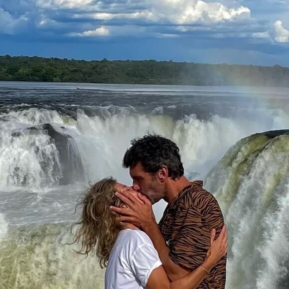 Karin Viard et son mari Manuel Herrero sur Instagram.