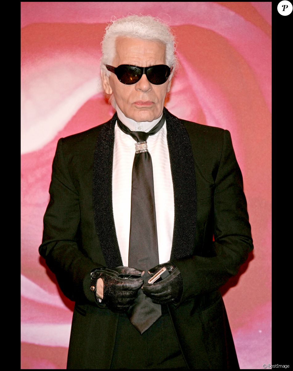 Karl Lagerfeld arrive au Bal de la rose de Monaco. Le 29 mars 2008.