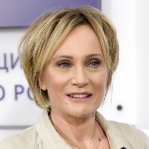 La chanteuse française Patricia Kaas lors d'une conférence de presse sur la sortie de son nouvel album à Moscou, Russie