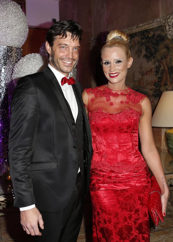Elodie Gossuin et son mari Bertrand Lacherie - 38e édition de la cérémonie des Best au Salon Hoche à Paris le 15 décembre 2014.