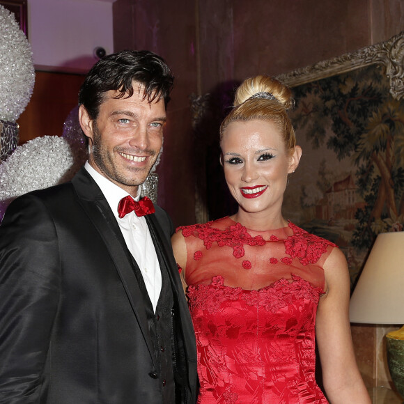 Elodie Gossuin et son mari Bertrand Lacherie - 38e édition de la cérémonie des Best au Salon Hoche à Paris le 15 décembre 2014.