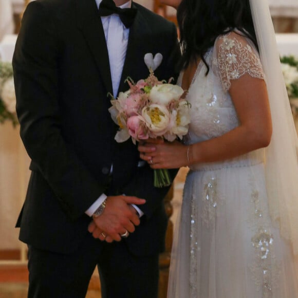 Exclusif - Prix spécial - Mariage religieux en l'église de Villanova d' Alizée et Grégoire Lyonnet - Villanova le 18 juin 2016 © Olivier Huitel - Olivier Sanchez / Bestimage - Crystal  