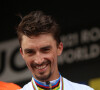 Julian Alaphilippe n'a pas été retenu par la formation Quick-Step Alpha Vinyl Team pour participer au Tour de France - Championnats du Monde UCI - Elite Hommes à Leuven en Belgique.