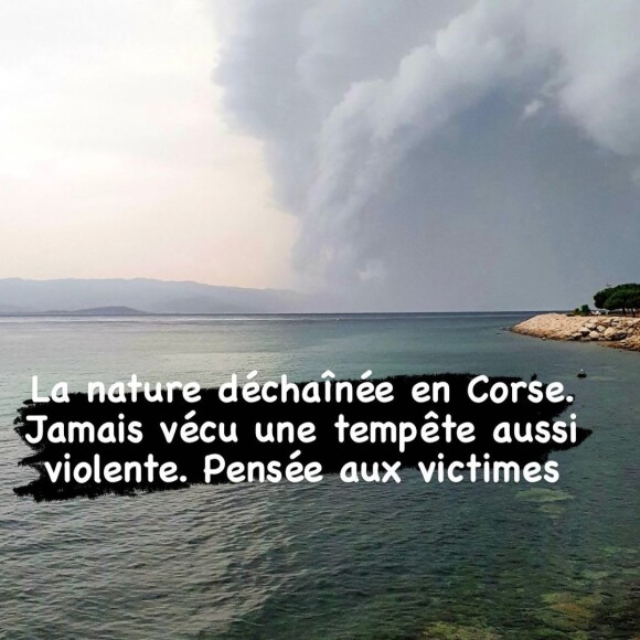Léa Salamé déplore les ravages de la tempête en Corse sur Instagram.