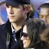 Demi Moore et Ashton Kutcher assistent au Superbowl au stade Sun Life à Miami le 7 février 2010
